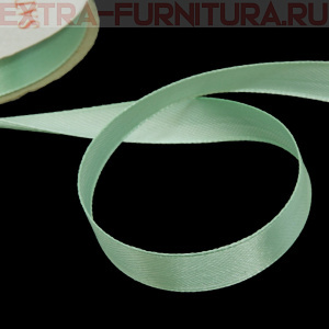 Лента атласная 12 мм цв. 095 бледно-зеленый рул. 27,42м