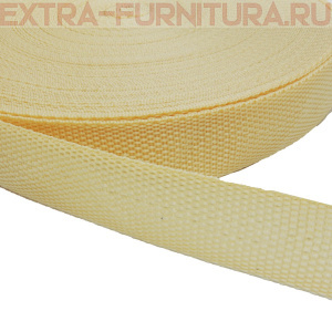 Стропа шир.30мм, цв.500 золото, уп.50м, пл. 11,7 гр/м 