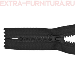 Молния Трактор Т5 1 замок 18см, цв. 322 черный, LOGO, н/р