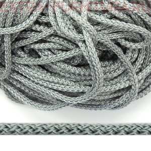 Шнур  ПП 4мм, цв.283 серебро, уп.100м, пл.2,7 гр/м, арт.В501