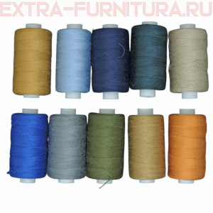 Нитки джинсовые цв. ассорти 20/3 220м (уп.10шт)