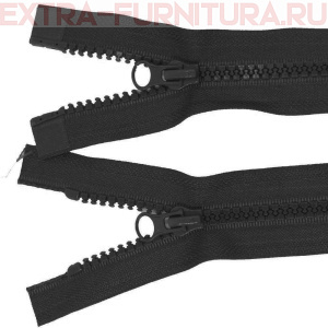 Молния Трактор Т5 2 замка 75см, цв. 322 черный, LOGO