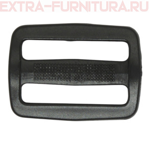 Пряжка  2-х щелевая 25 мм, цв. черный, арт.А3 ( уп. 1000 шт)