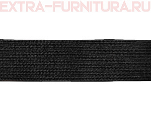 Резинка вязаная, 20мм, цв.черный (уп.-50м, 15уп./60уп.) "М"