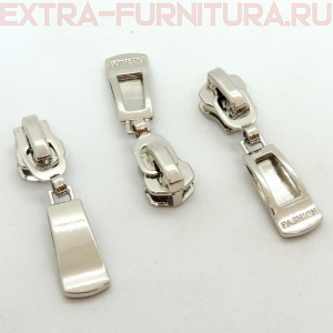 Бегунок декоративный автомат М5 никель №1 (уп.50шт)