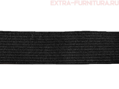 Резинка вязаная, 35мм (+/-2мм), цв.черный (уп.-50м*10 уп) Б