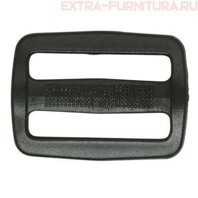 Пряжка  2-х щелевая 40 мм, цв. черный, арт.А3 (уп. 500 шт)