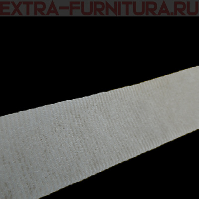  Лента контакт 25мм цв.белый (25м) мягкая часть