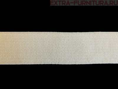 Резинка вязаная, 45мм (+/-3мм), цв.белый (уп.-50м*8 уп) Б