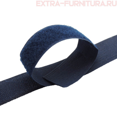 Лента контакт 25мм цв.синий темный 2075 (25м)
