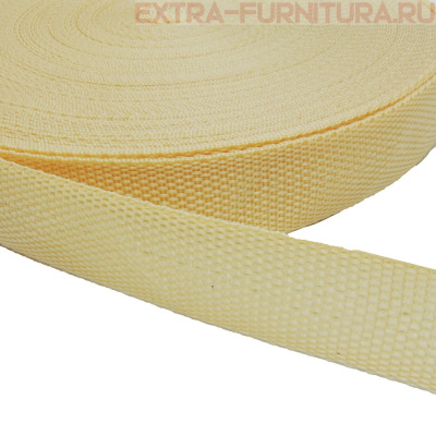 Стропа шир.30мм, цв.500 золото, уп.50м, пл. 11,7 гр/м 