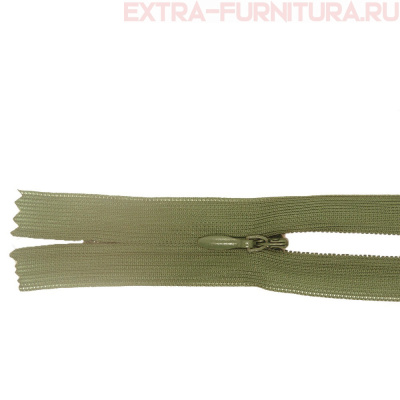 Молния потайная № 3, 50 см, цв. 324 светлый хаки п/э пл.9,3 гр/м