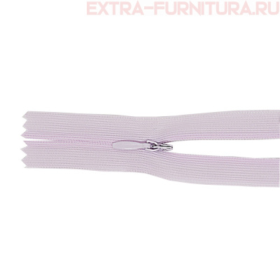 Молния потайная  № 3, 20 см, цв. 165 сиреневый п/э пл.9,3 гр/м
